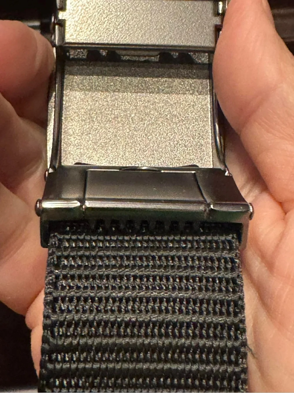 GUGETI Black Adjustable Men's Belt with Silver Buckle NEW IN BOX
